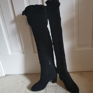 Over knee leather boots 7.5